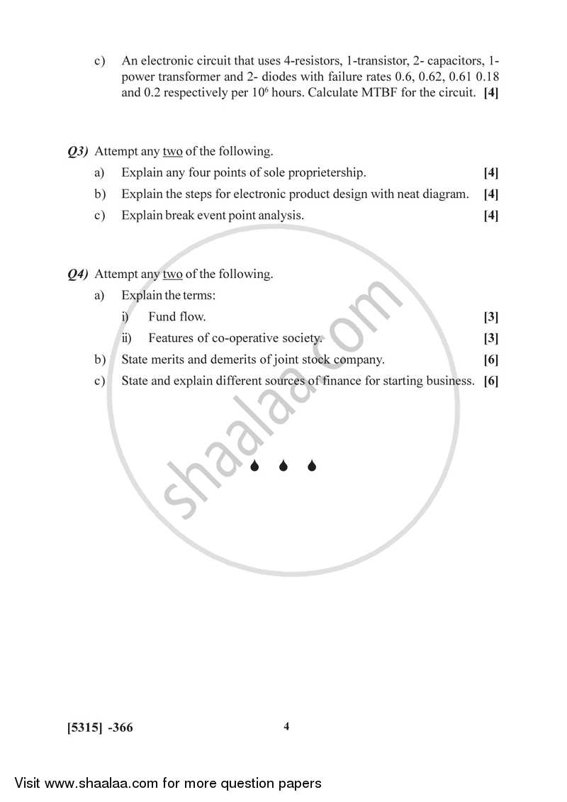 Electronic Product Design and Entrepreneurship 2017-2018 - B.Sc. - Semester 5 (TYBSc) - University of Pune question paper with PDF download
