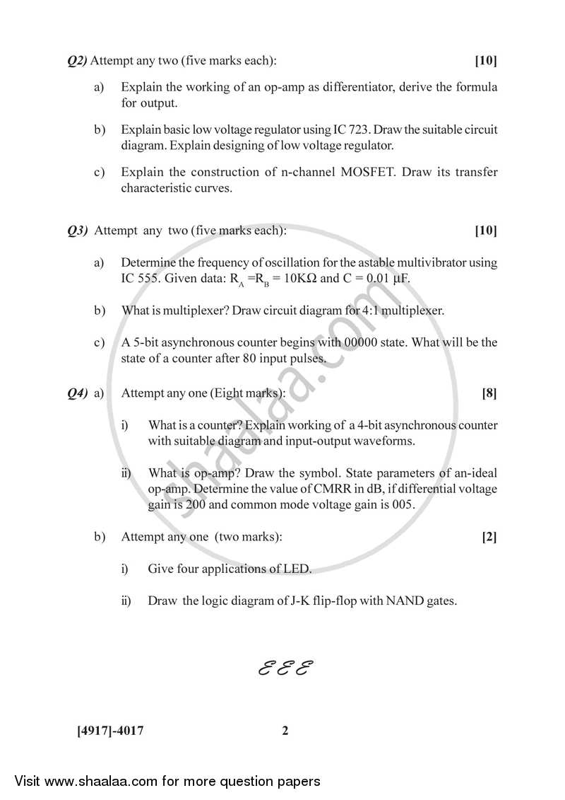 Electronics 2015-2016 - B.Sc. - Semester 6 (TYBSc) - University of Pune question paper with PDF download