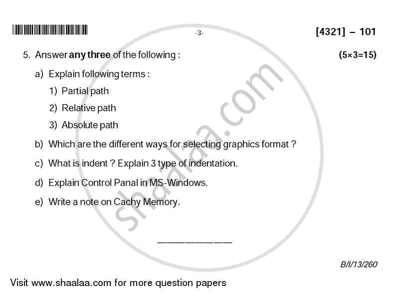 Elements of Information Technology 2013-2014 - B.Sc. - Semester 2 (FYBSc) - University of Pune question paper with PDF download