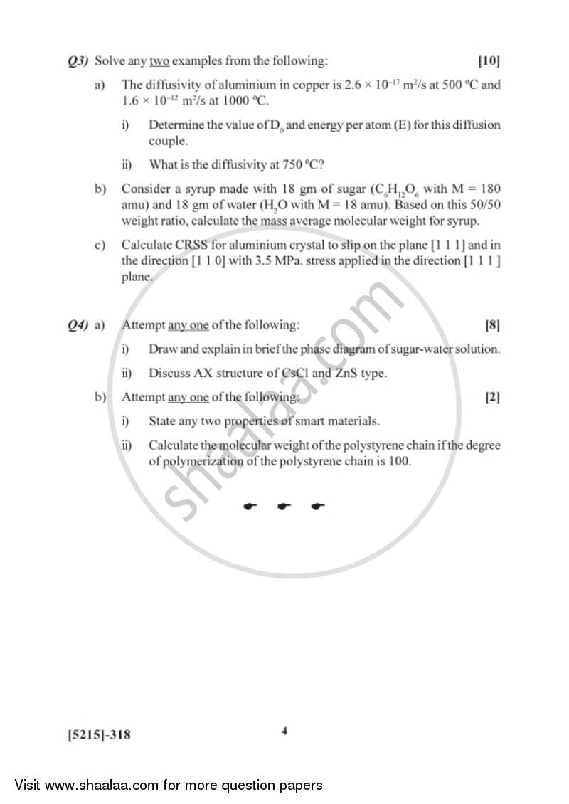 Elements of Materials Science 2017-2018 - B.Sc. - Semester 5 (TYBSc) - University of Pune question paper with PDF download