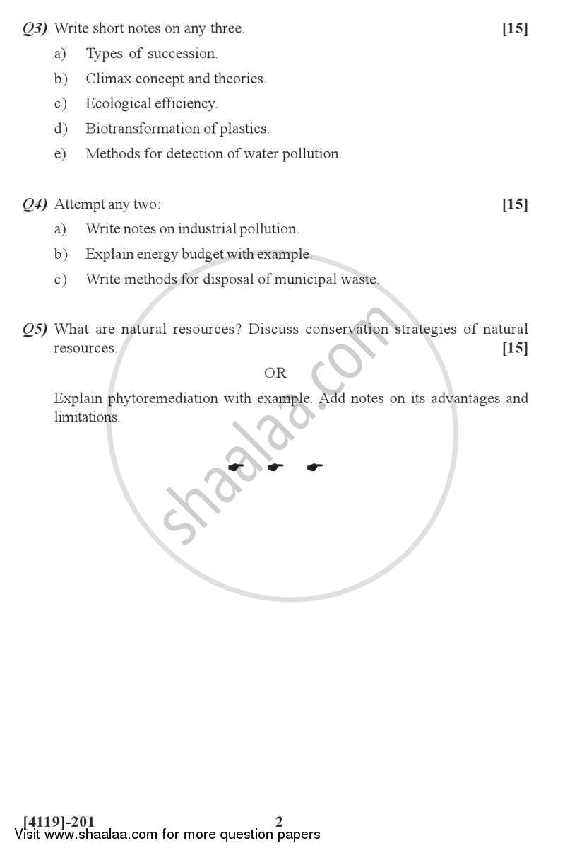 Environmental Biology and Biotechnology 2012-2013 - B.Sc. - Semester 4 (SYBSc) - University of Pune question paper with PDF download