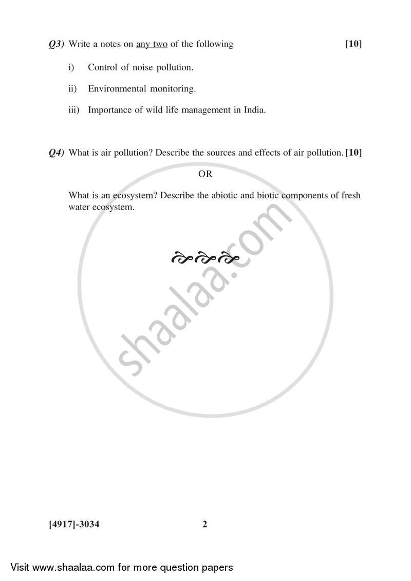 Environmental Biology and Toxicology 2015-2016 - B.Sc. - Semester 5 (TYBSc) - University of Pune question paper with PDF download