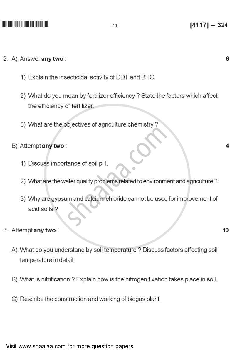 Environmental Chemistry 2012-2013 - B.Sc. - Semester 5 (TYBSc) - University of Pune question paper with PDF download