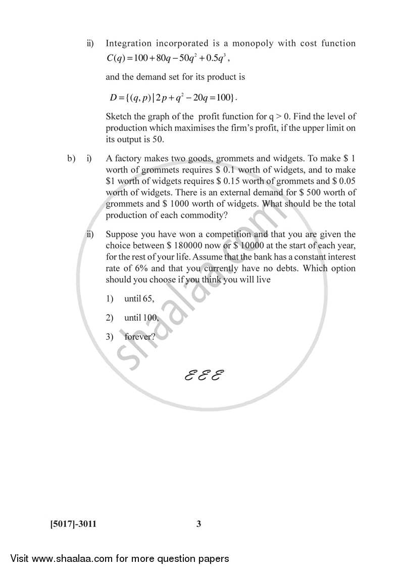 Financial Mathematics 2016-2017 - B.Sc. - Semester 5 (TYBSc) - University of Pune question paper with PDF download