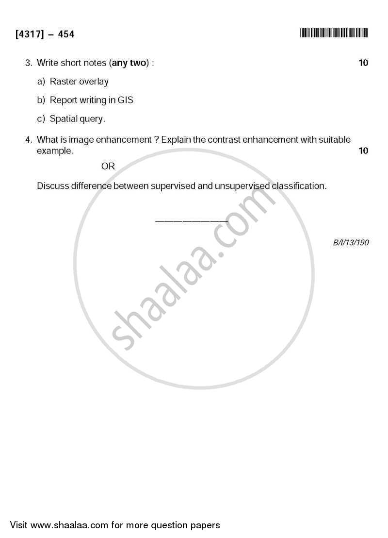Fundamentals of Geoinformatics 1 2012-2013 - B.Sc. - Semester 6 (TYBSc) - University of Pune question paper with PDF download