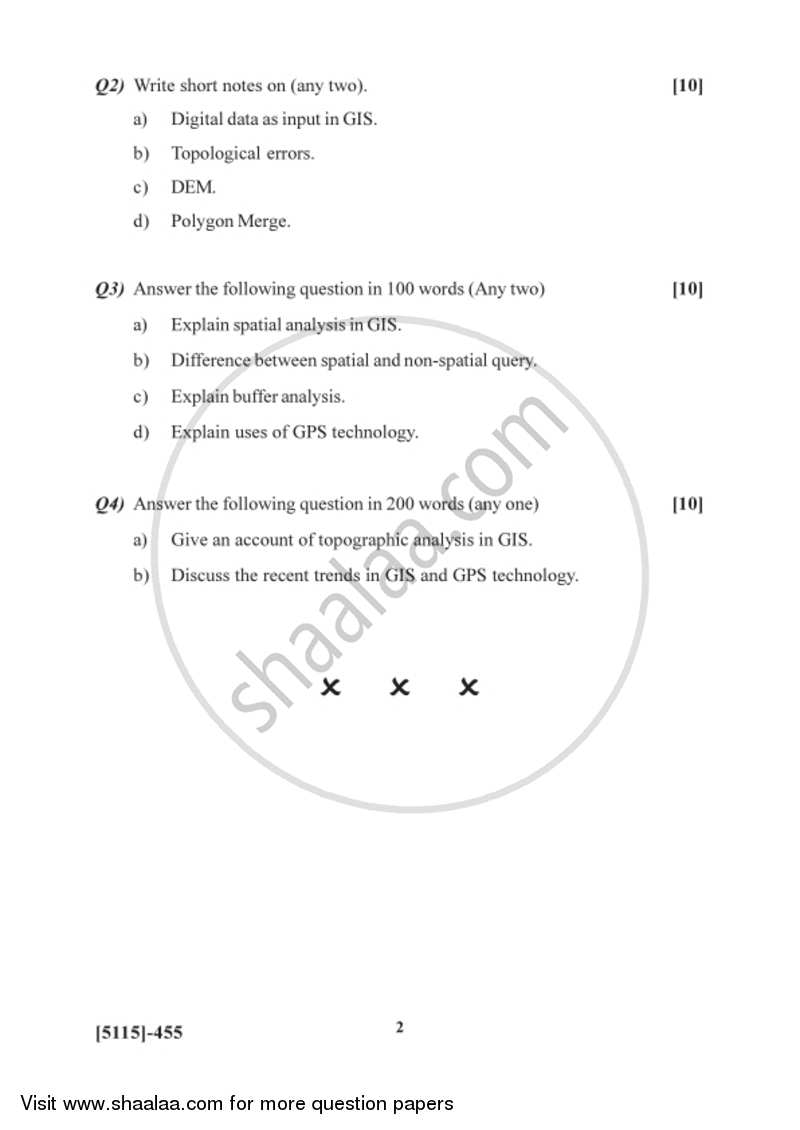 Fundamentals of Geoinformatics 1 2016-2017 - B.Sc. - Semester 6 (TYBSc) - University of Pune question paper with PDF download