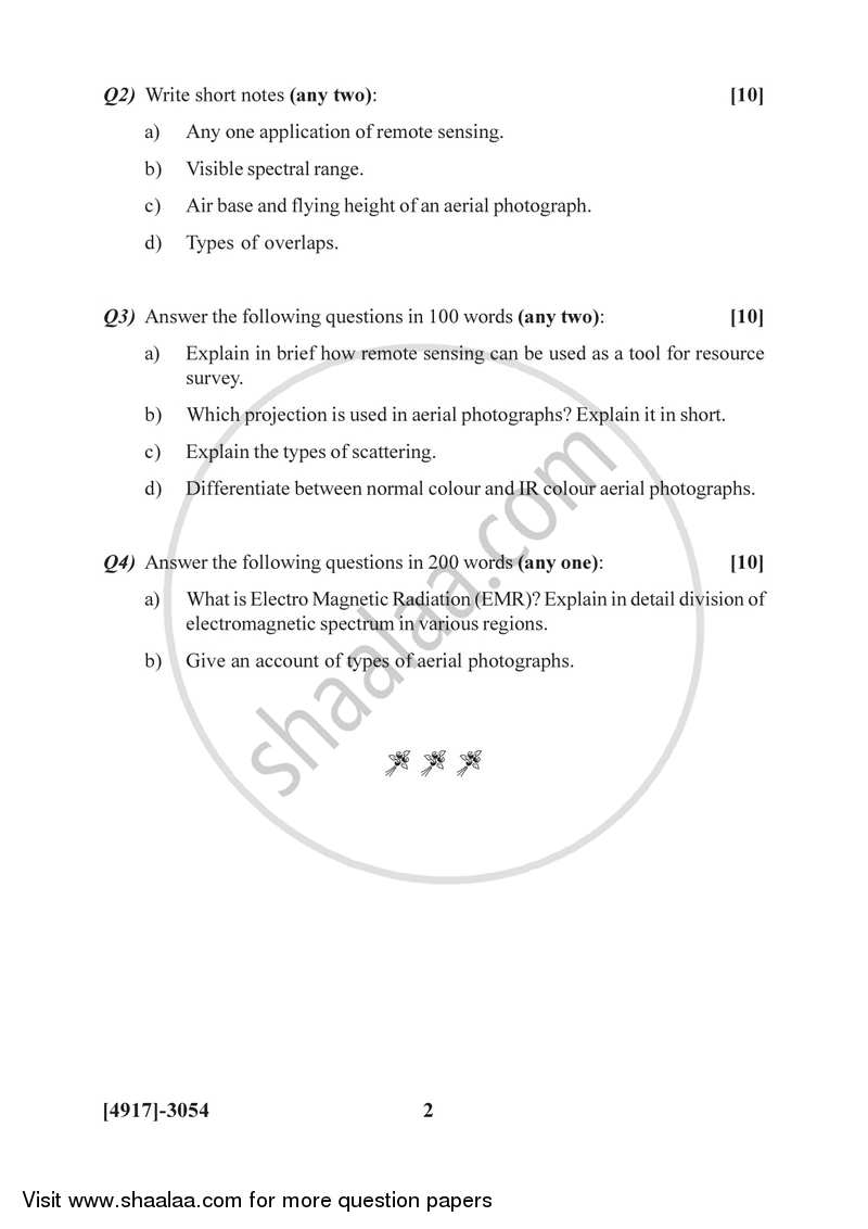 Fundamentals of Geoinformatics 3 2015-2016 - B.Sc. - Semester 5 (TYBSc) - University of Pune question paper with PDF download