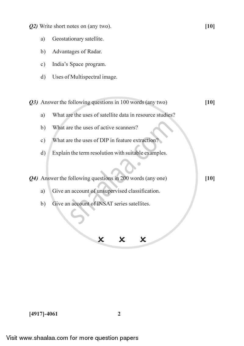 Fundamentals of Geoinformatics 4 2015-2016 - B.Sc. - Semester 6 (TYBSc) - University of Pune question paper with PDF download