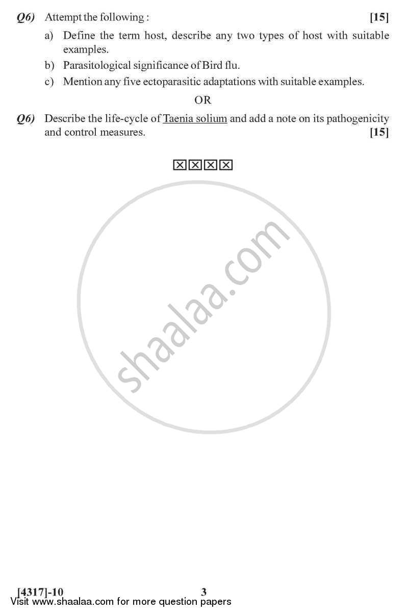 Genetics and Parasitology 2013-2014 - B.Sc. - Semester 2 (FYBSc) - University of Pune question paper with PDF download