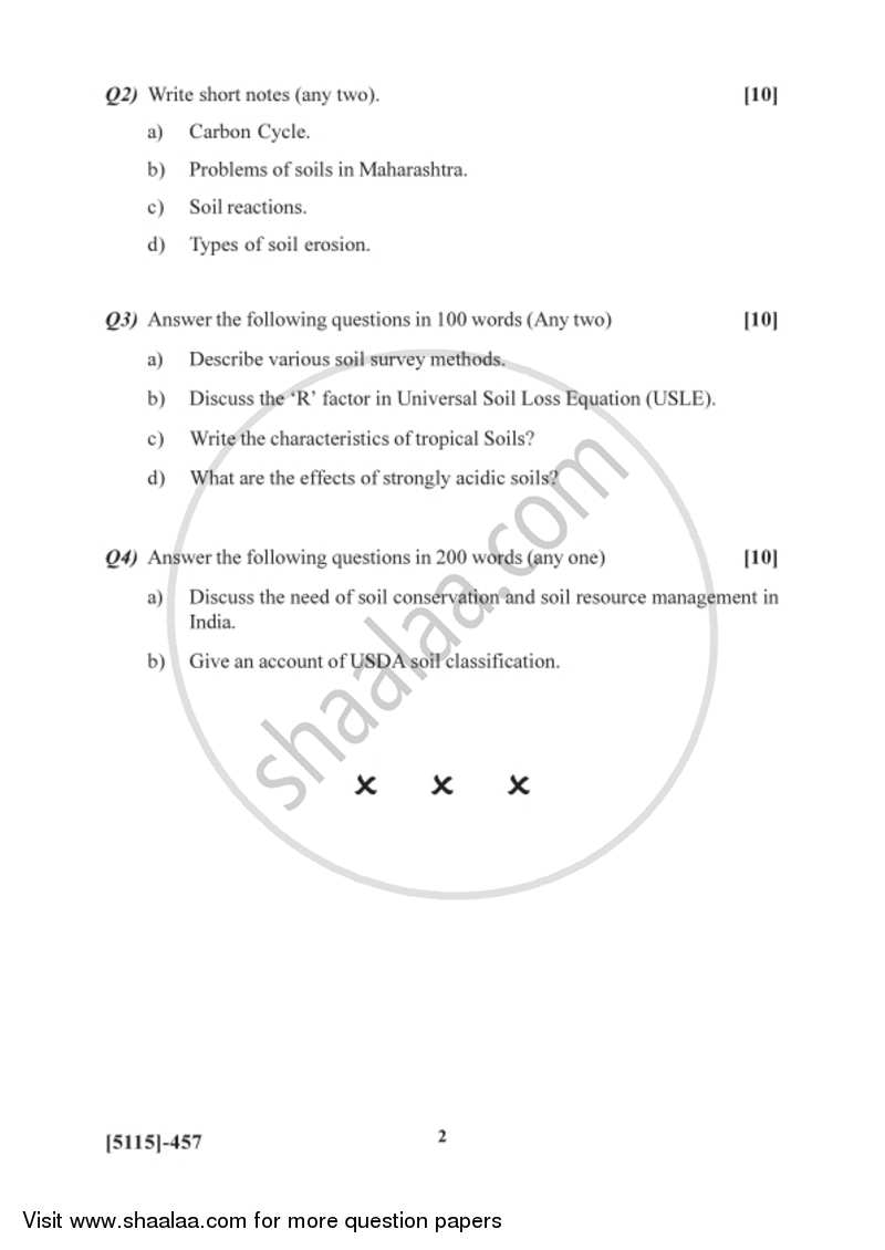 Geography of Soils 2 2016-2017 - B.Sc. - Semester 6 (TYBSc) - University of Pune question paper with PDF download