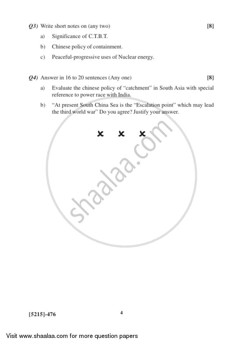 Global Security 2 2017-2018 - B.Sc. - Semester 6 (TYBSc) - University of Pune question paper with PDF download