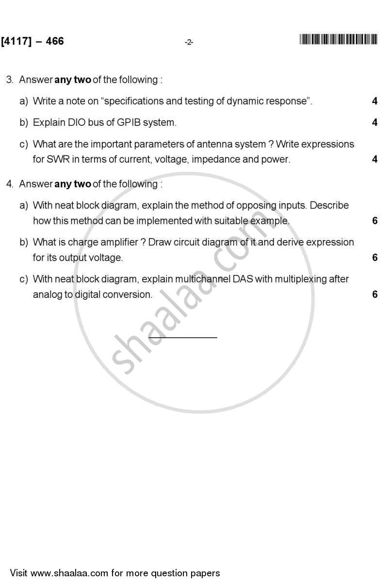 Instrumentation 2012-2013 - B.Sc. - Semester 6 (TYBSc) - University of Pune question paper with PDF download