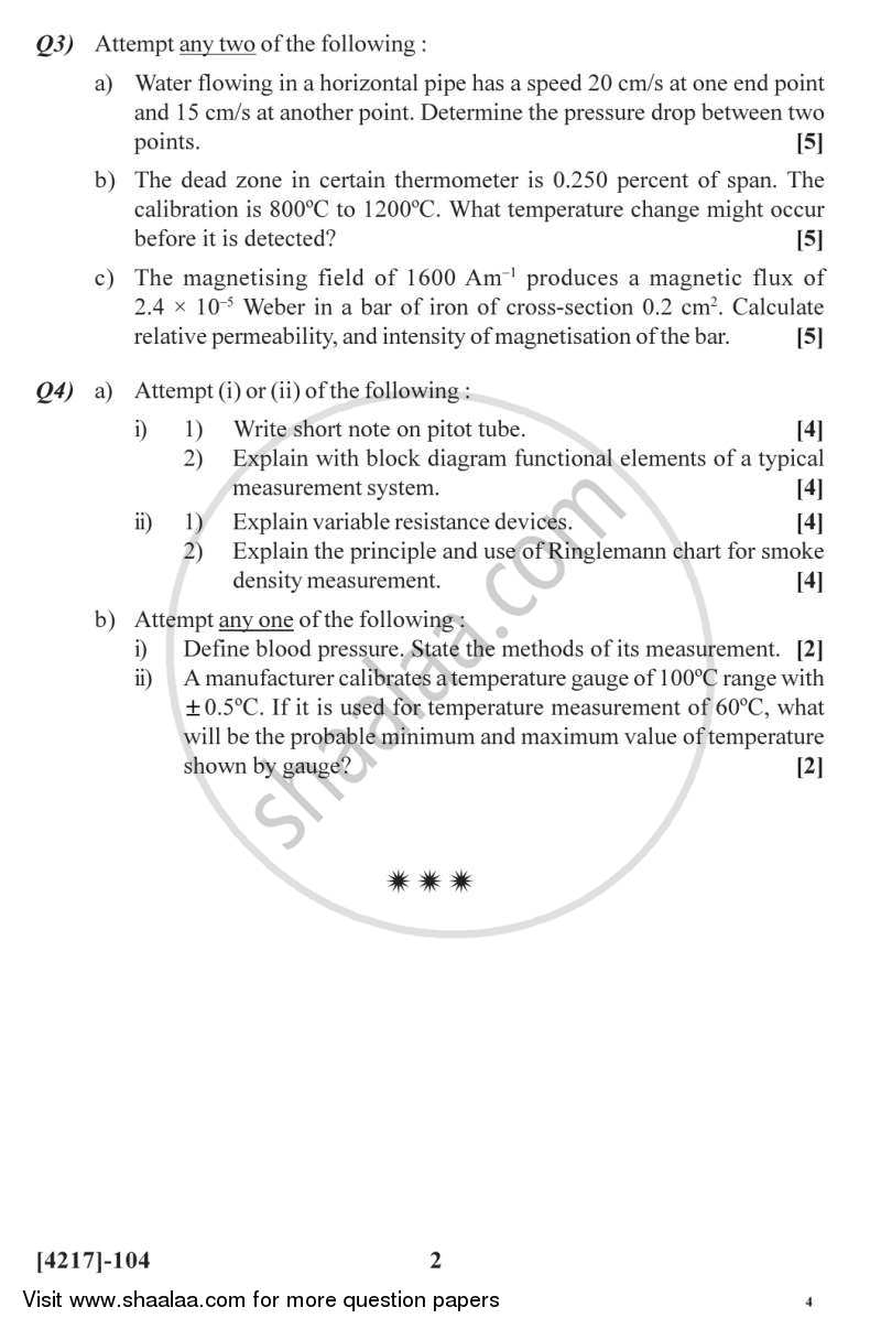 Instrumentation 2012-2013 - B.Sc. - Semester 3 (SYBSc) - University of Pune question paper with PDF download