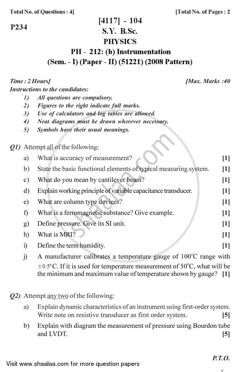 Instrumentation 2012-2013 - B.Sc. - Semester 3 (SYBSc) - University of Pune question paper with PDF download