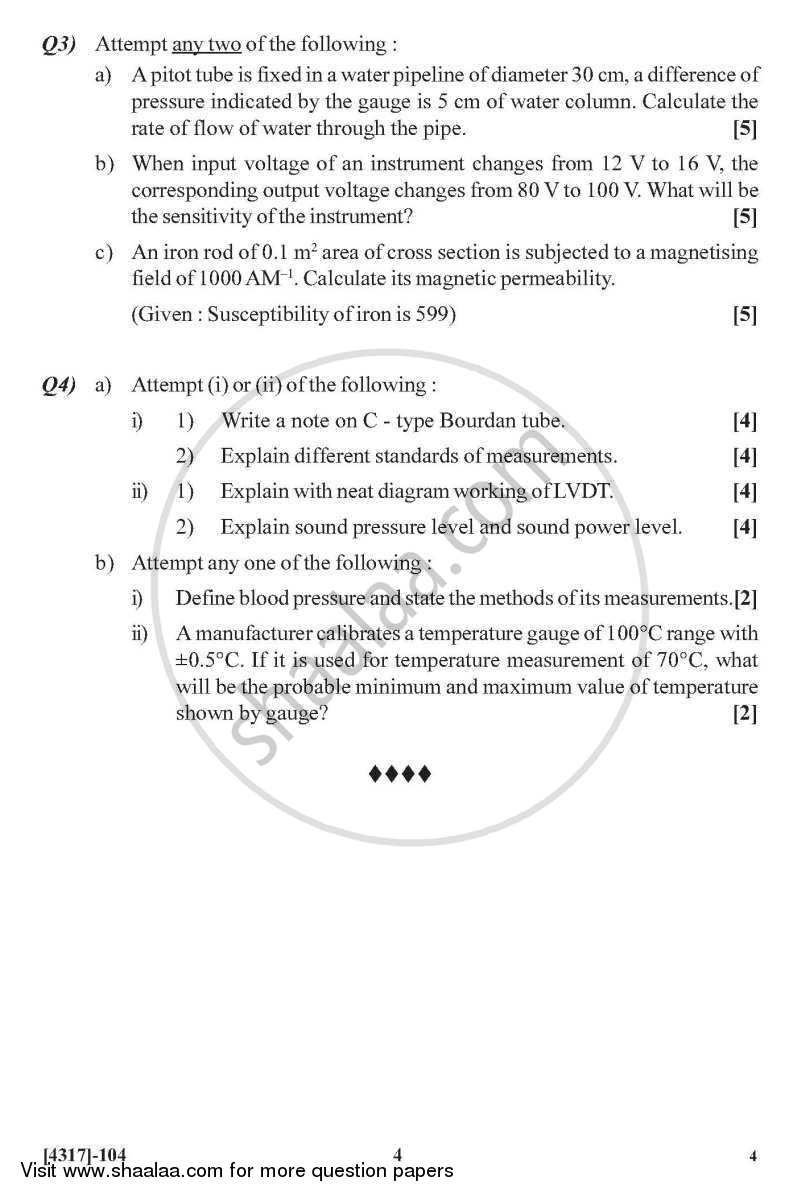 Instrumentation 2013-2014 - B.Sc. - Semester 3 (SYBSc) - University of Pune question paper with PDF download