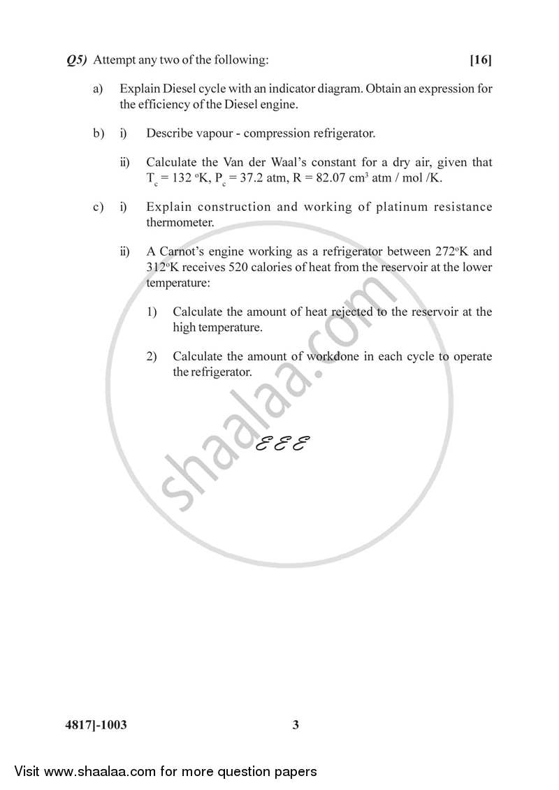 Mechanics, Heat and Thermodynamics 2015-2016 - B.Sc. - Semester 2 (FYBSc) - University of Pune question paper with PDF download