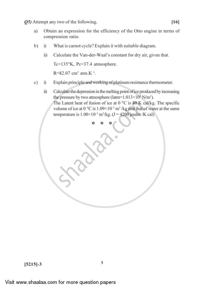 Mechanics, Heat and Thermodynamics 2017-2018 - B.Sc. - Semester 2 (FYBSc) - University of Pune question paper with PDF download