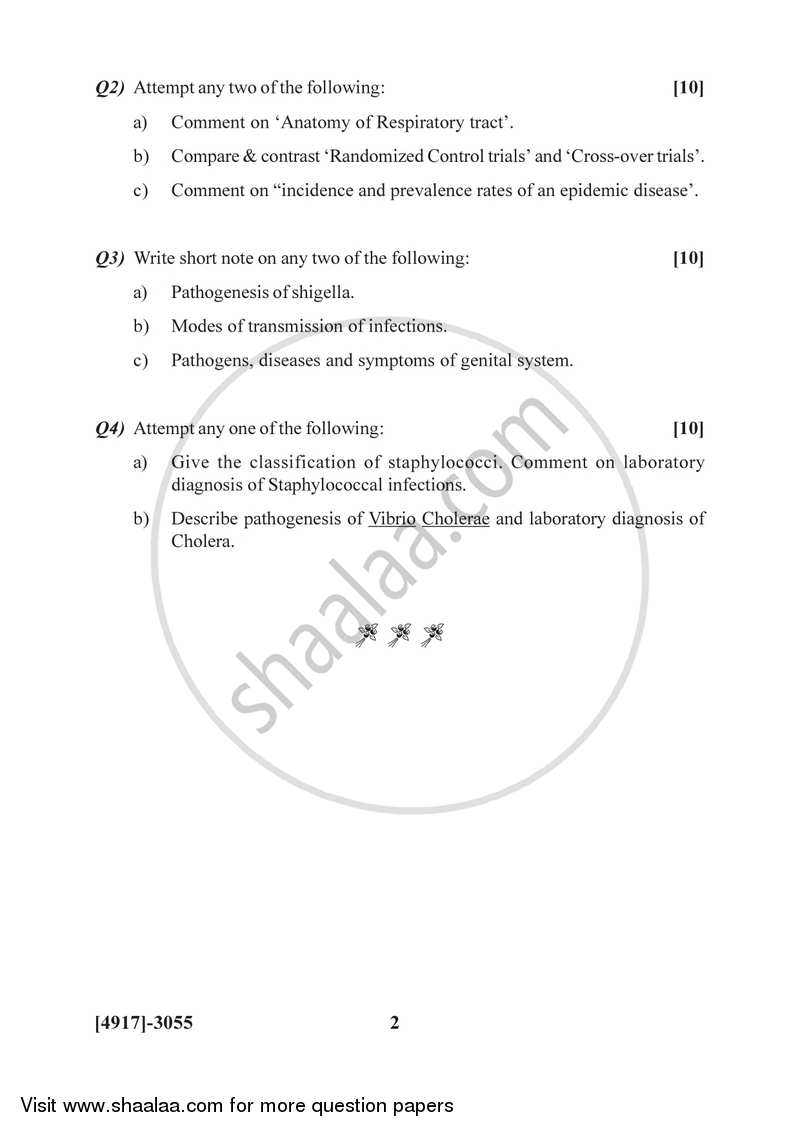 Medical Microbiology 1 2015-2016 - B.Sc. - Semester 5 (TYBSc) - University of Pune question paper with PDF download