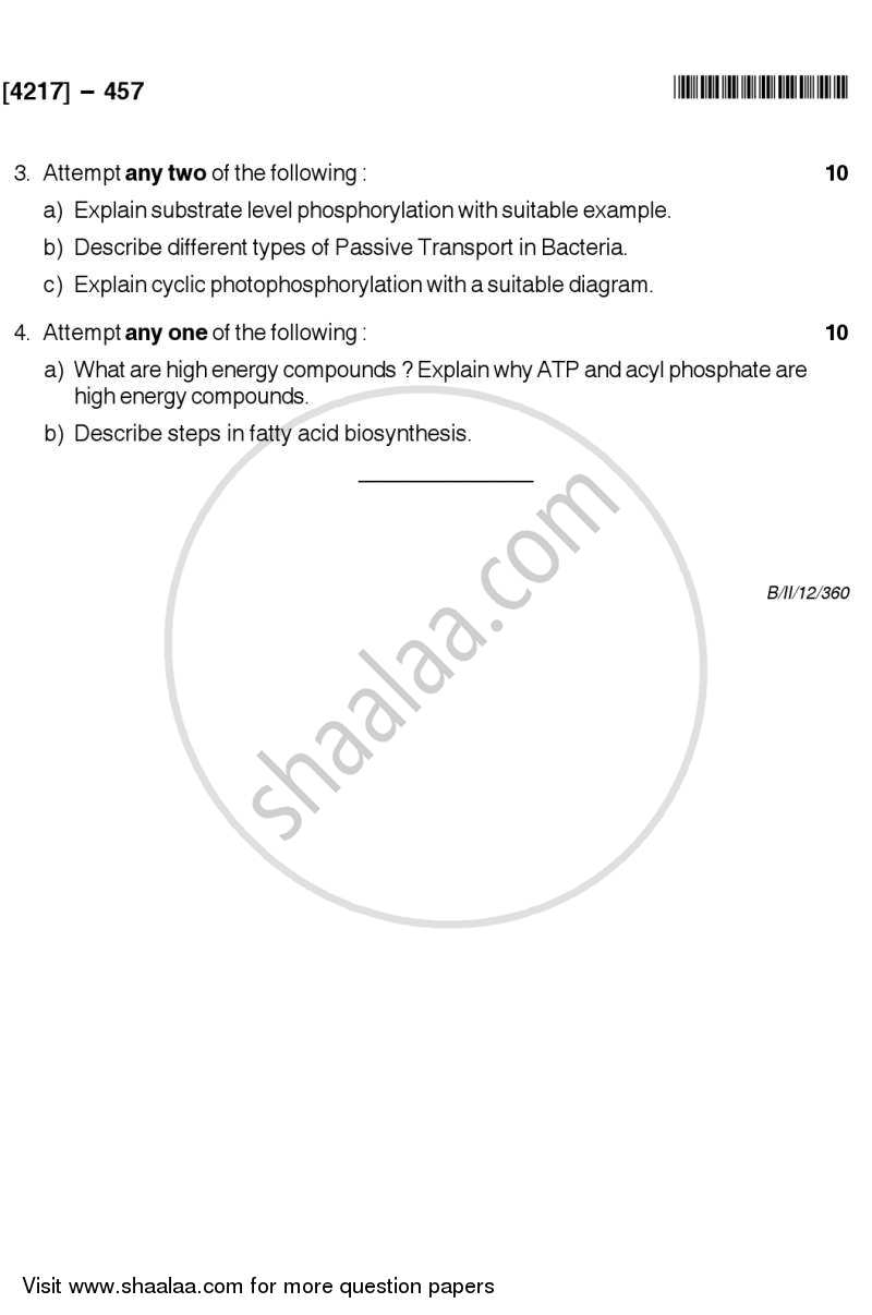 Metabolism 2012-2013 - B.Sc. - Semester 6 (TYBSc) - University of Pune question paper with PDF download