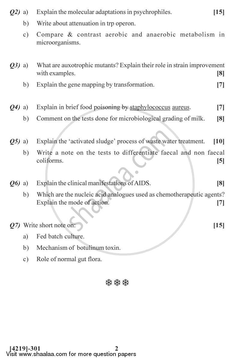 Microbial Biotechnology 2012-2013 - B.Sc. - Semester 5 (TYBSc) - University of Pune question paper with PDF download