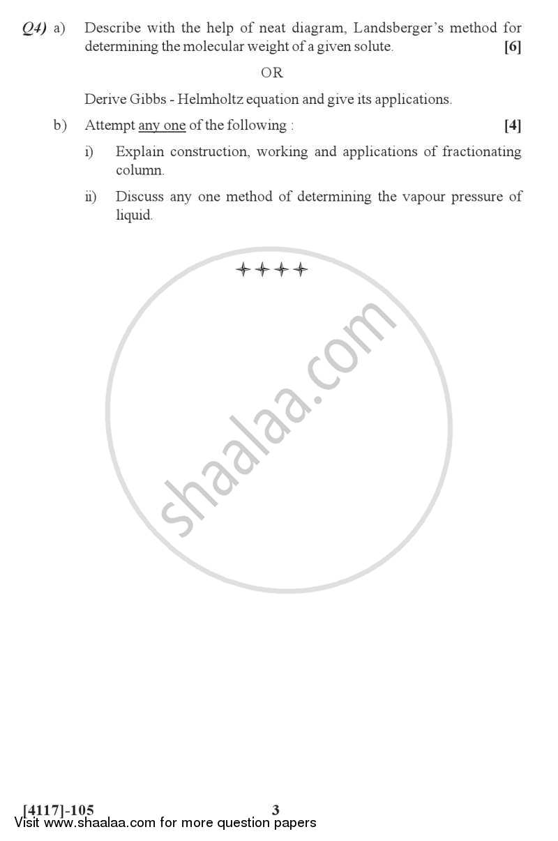 Physical Chemistry 2012-2013 - B.Sc. - Semester 3 (SYBSc) - University of Pune question paper with PDF download