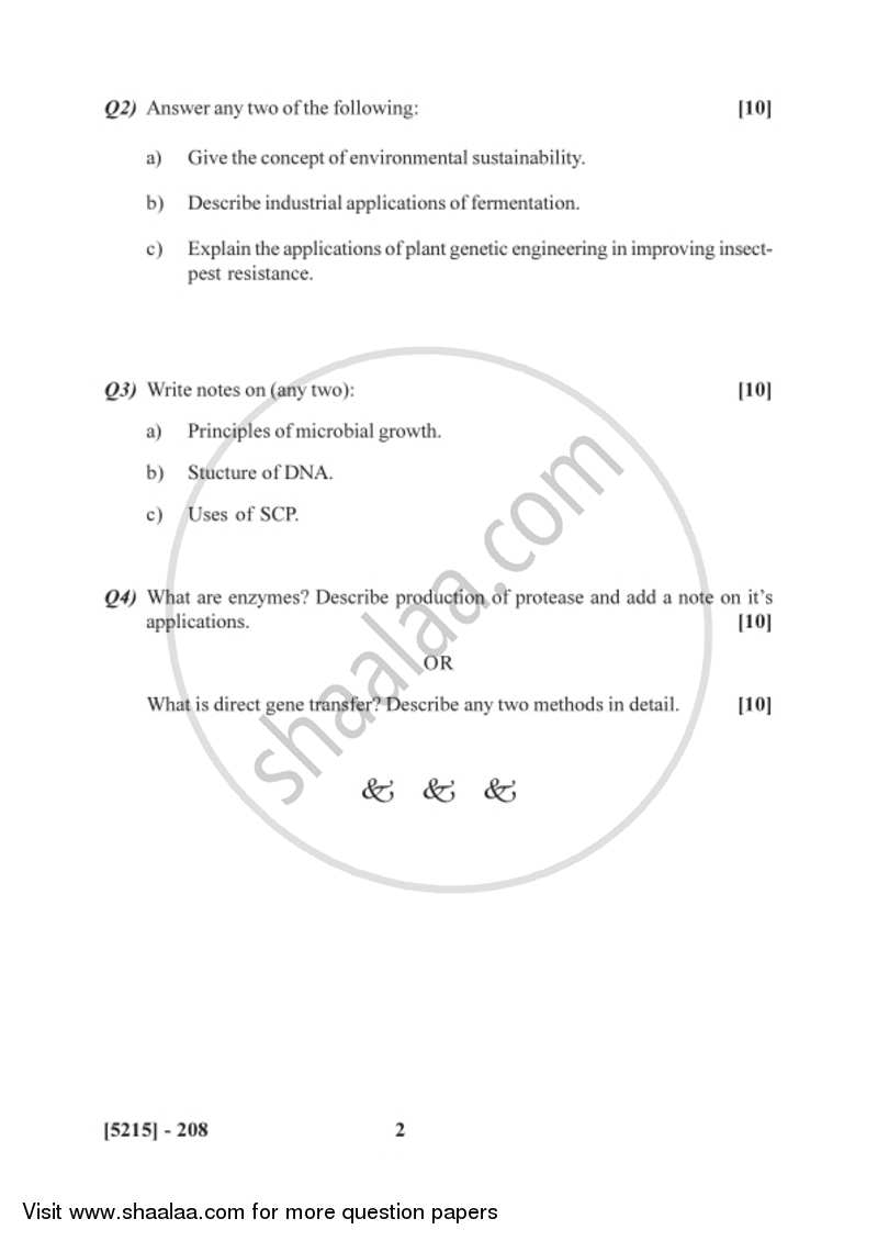 Plant Biotechnology 2017-2018 - B.Sc. - Semester 4 (SYBSc) - University of Pune question paper with PDF download