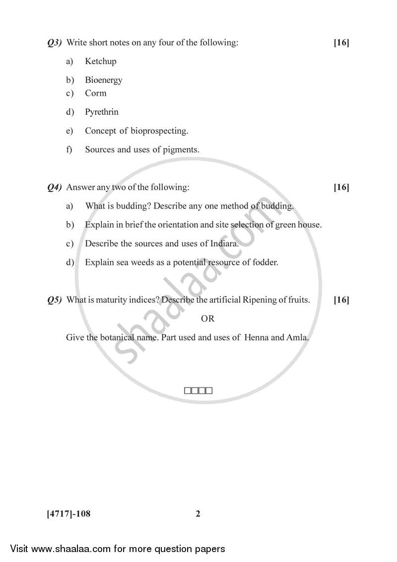 Plant Resources - Management and Utilization 2014-2015 - B.Sc. - Semester 2 (FYBSc) - University of Pune question paper with PDF download