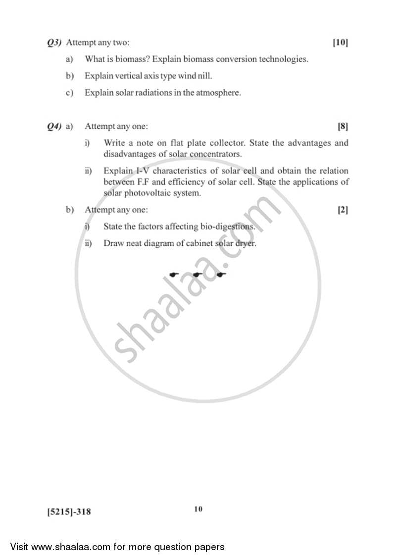 Renewable Energy Sources 2017-2018 - B.Sc. - Semester 5 (TYBSc) - University of Pune question paper with PDF download