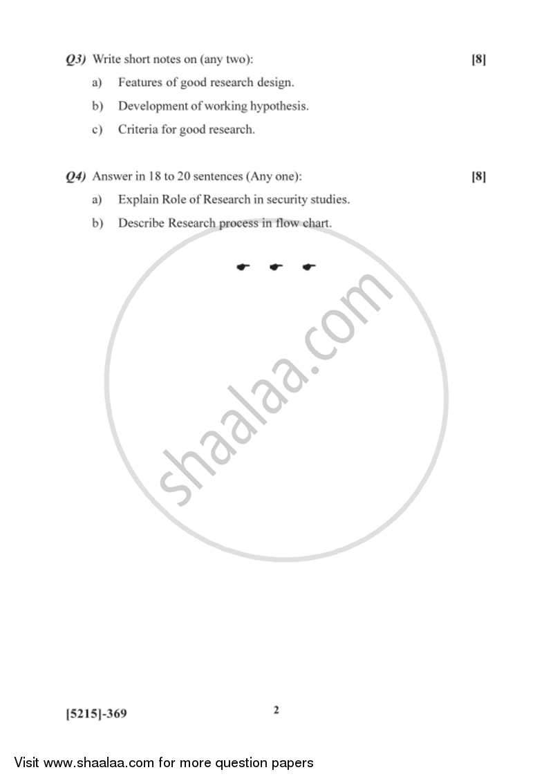 Research Methodology 2017-2018 - B.Sc. - Semester 5 (TYBSc) - University of Pune question paper with PDF download