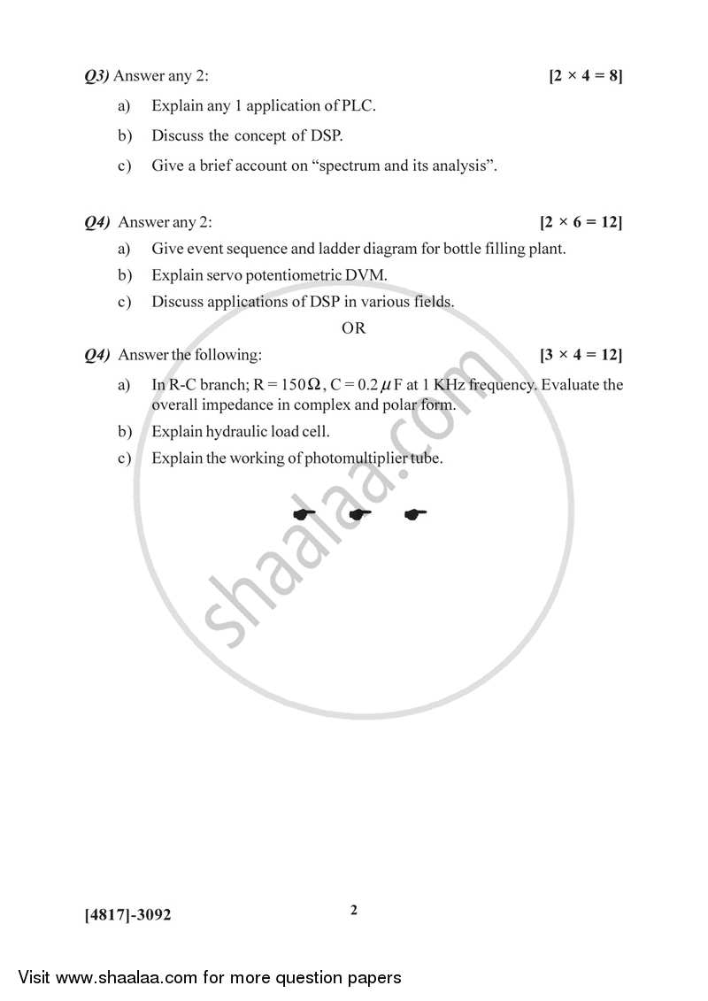 Electronic Instrumentation 2015-2016 Semester 5 (FYBSc) - University of Pune question paper with PDF download