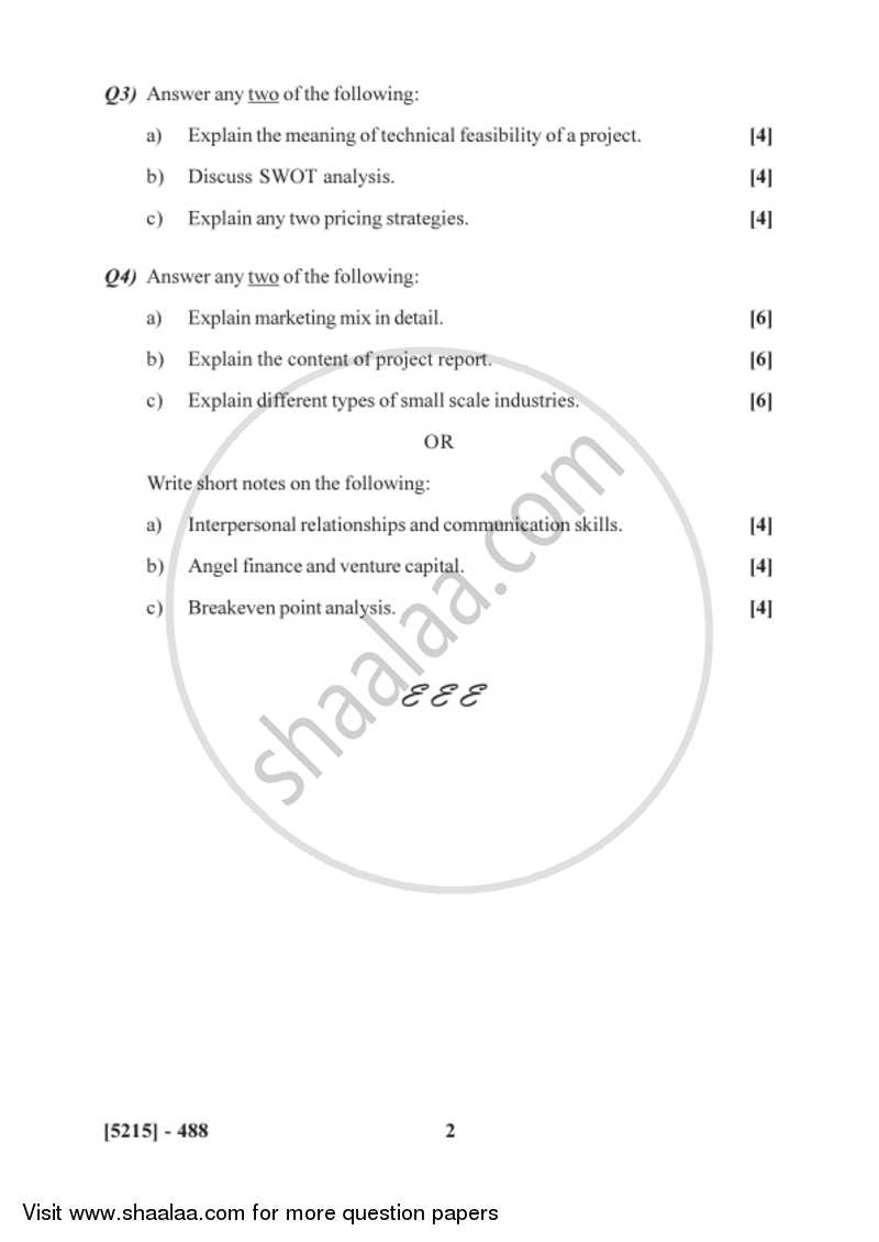 Entrepreneurship Development 2017-2018 Semester 6 (FYBSc) - University of Pune question paper with PDF download