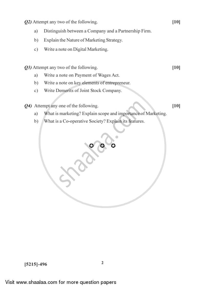 Entrepreneurship Development 2017-2018 Semester 6 (FYBSc) - University of Pune question paper with PDF download