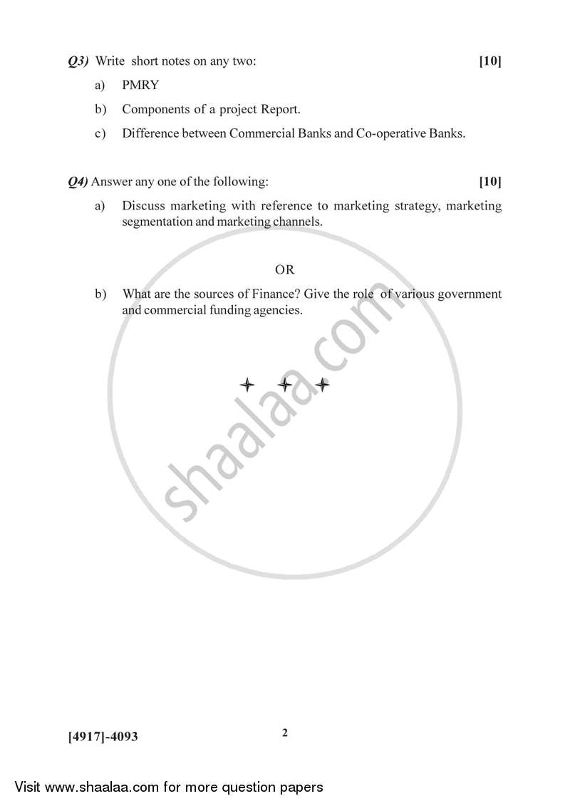 Entrpreneurship Development 2015-2016 Semester 6 (FYBSc) - University of Pune question paper with PDF download