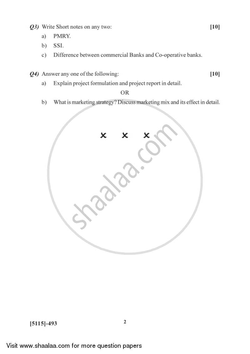 Entrpreneurship Development 2016-2017 Semester 6 (FYBSc) - University of Pune question paper with PDF download