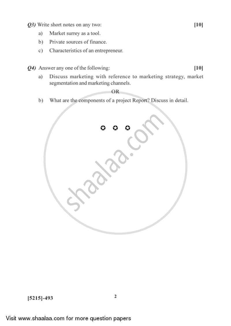 Entrpreneurship Development 2017-2018 Semester 6 (FYBSc) - University of Pune question paper with PDF download