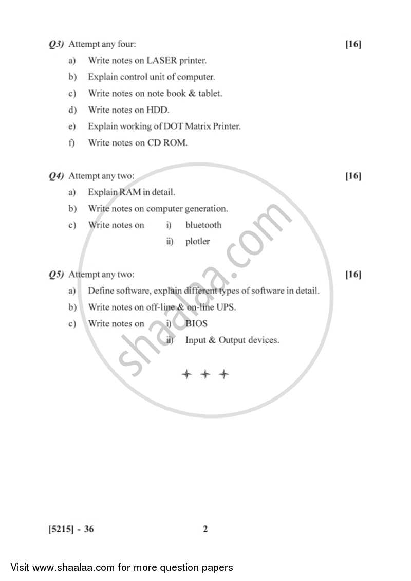 Essentials of Computer 2017-2018 Semester 2 (FYBSc) - University of Pune question paper with PDF download