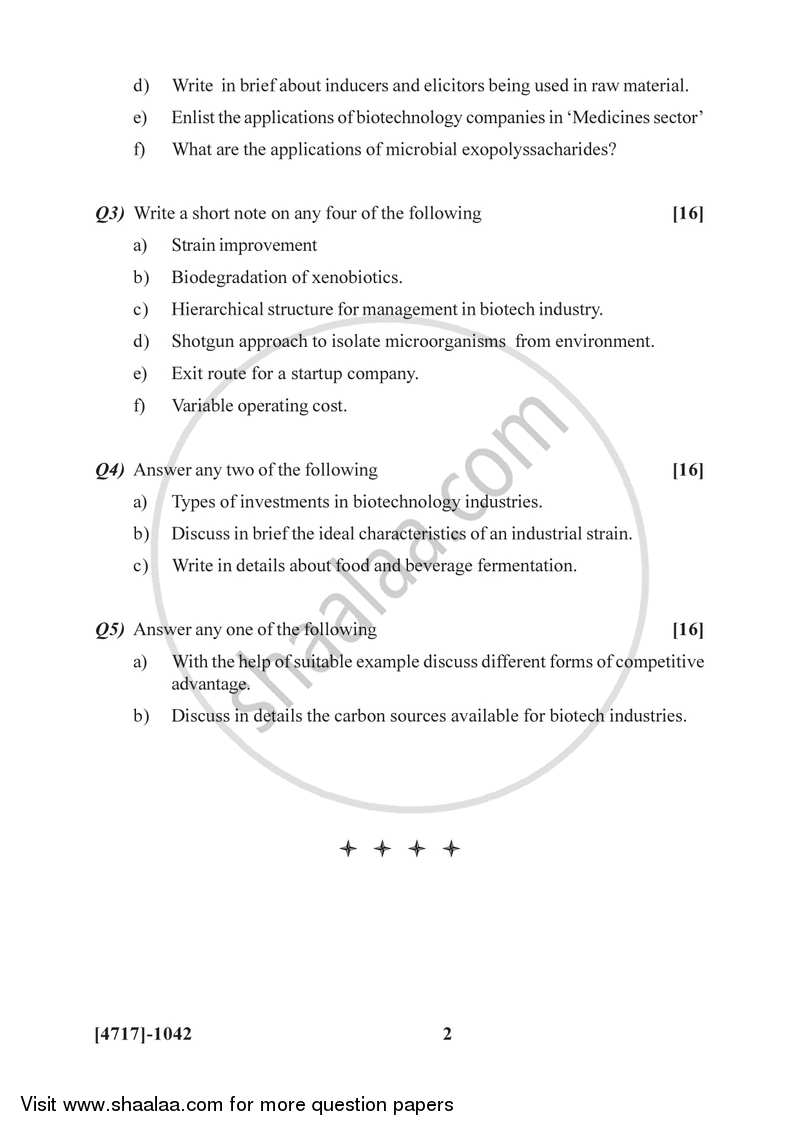 Industrial Processes and Products 2014-2015 Semester 2 (FYBSc) - University of Pune question paper with PDF download