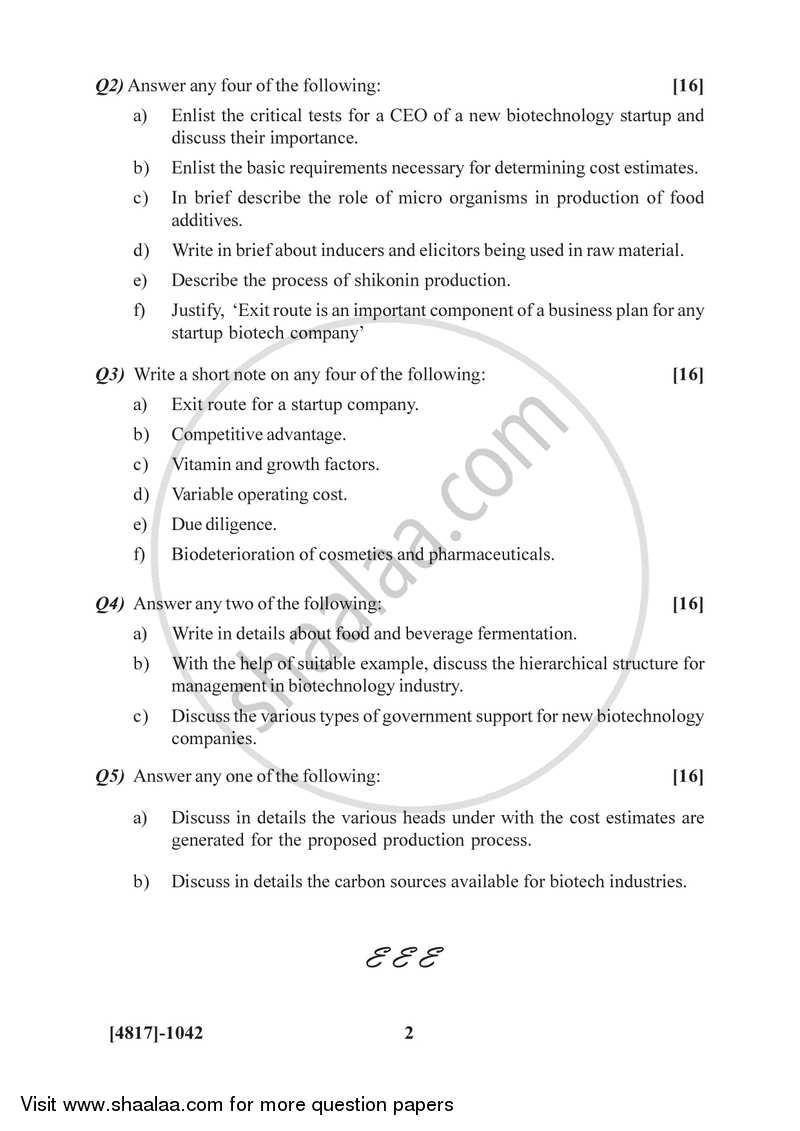Industrial Processes and Products 2015-2016 Semester 2 (FYBSc) - University of Pune question paper with PDF download