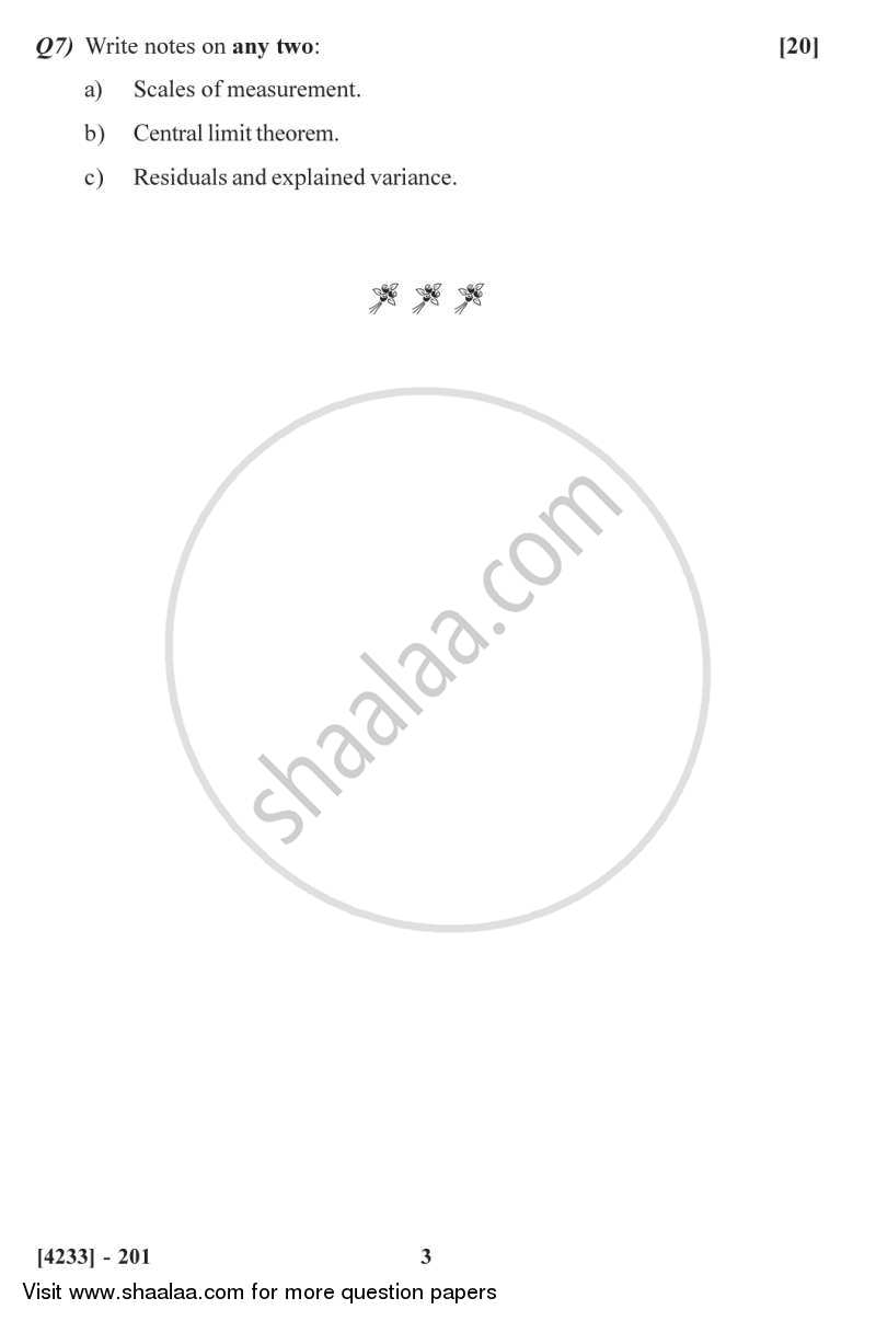 Quantitative Techniques in Geography 2012-2013 - M.A. - Semester 2 - University of Pune question paper with PDF download