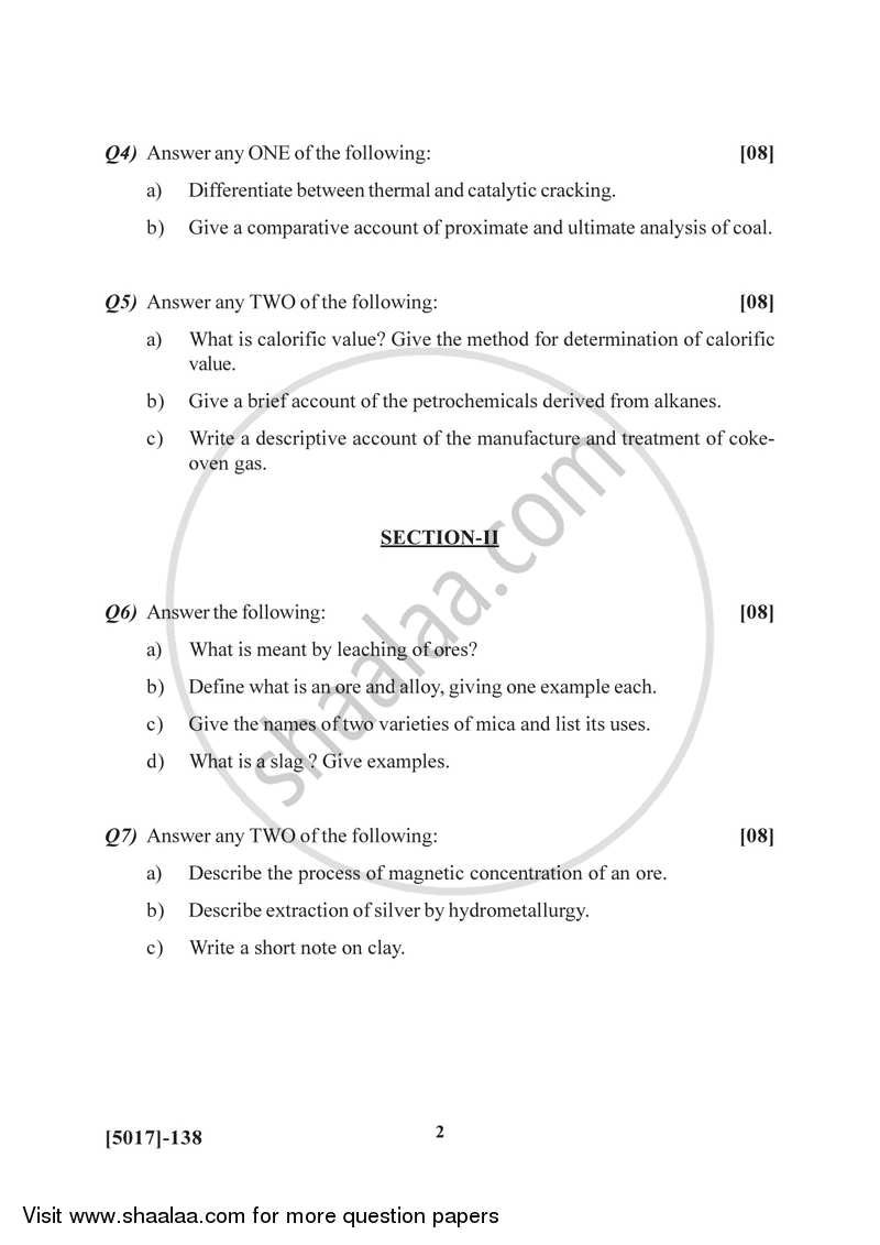 Material and Energy Balance 2016-2017 Semester 2 (FYBSc) - University of Pune question paper with PDF download