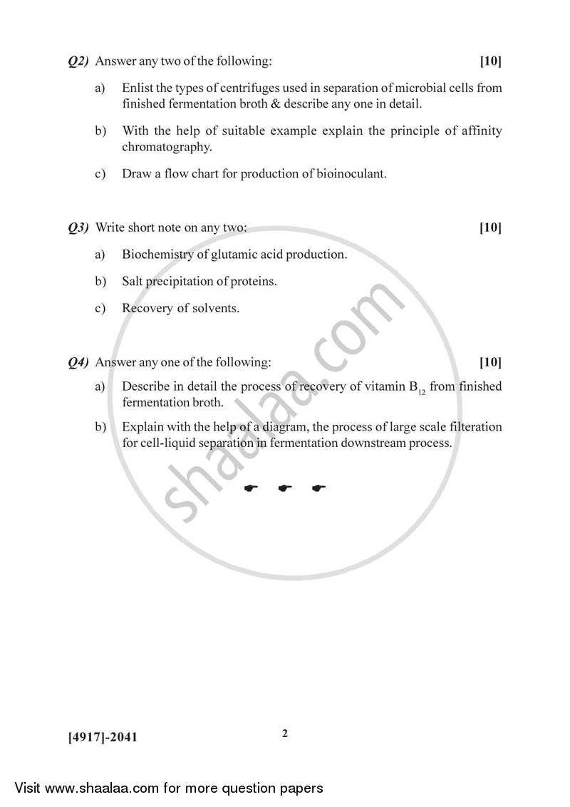 Microbial Fermentation and Downstream 2015-2016 Semester 4 (FYBSc) - University of Pune question paper with PDF download