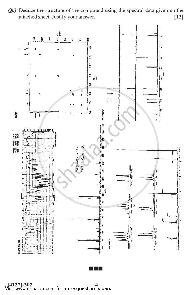 Advance Analytical Methods 2011-2012 - M.Sc. - Semester 3 - University of Pune question paper with PDF download