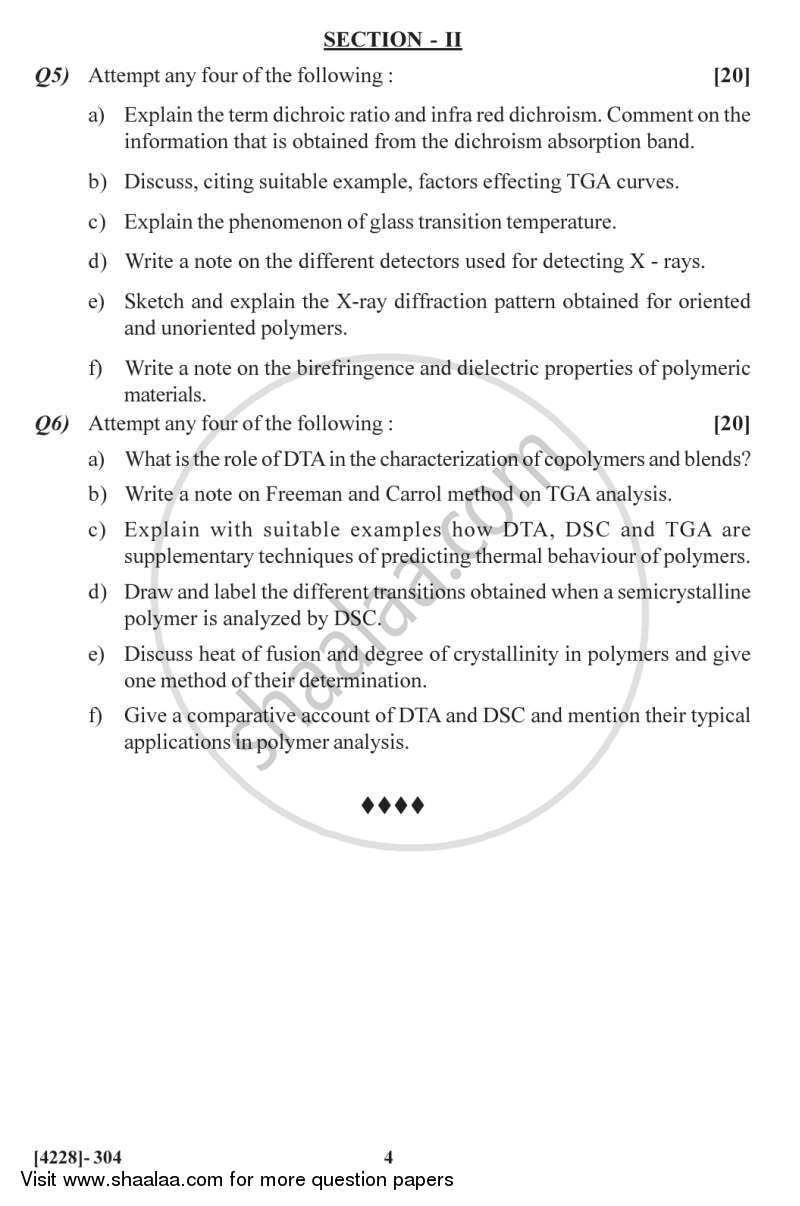 Analytical Chemistry of Polymers 2012-2013 - M.Sc. - Semester 3 - University of Pune question paper with PDF download