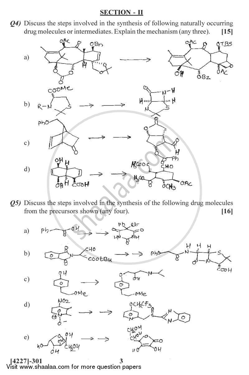 Chemistry of Heterocycles and Biologically Actives Compounds 2012-2013 - M.Sc. - Semester 3 - University of Pune question paper with PDF download