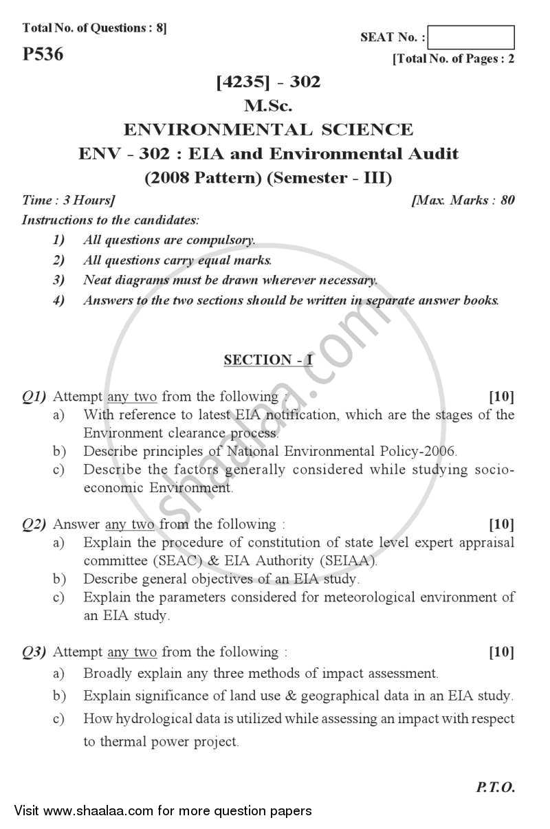 essay about environmental audit