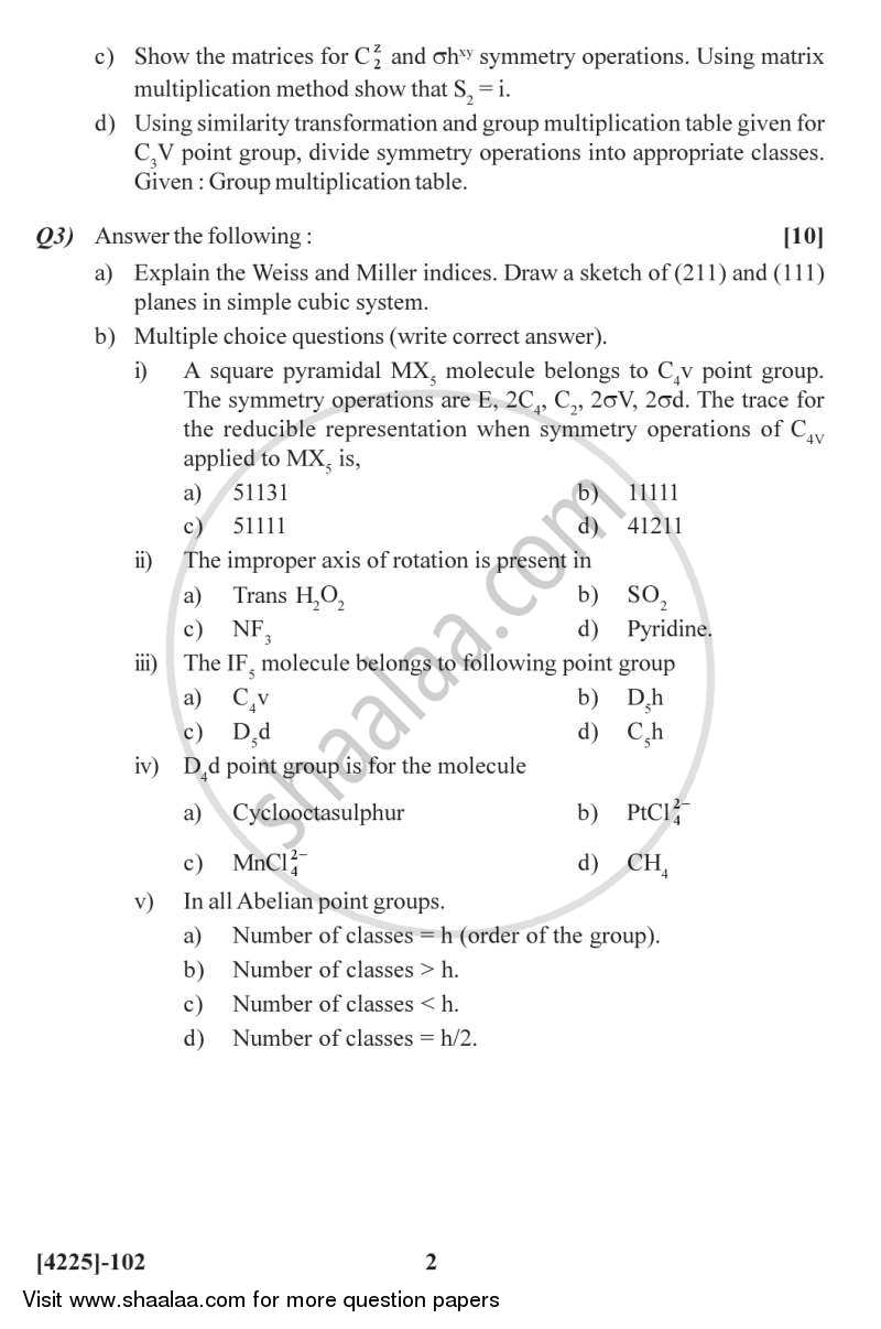 Inorganic Chemistry 1 2012-2013 - M.Sc. - Semester 1 - University of Pune question paper with PDF download