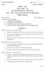 Water and Wastewater Engineering 2011-2012 - M.Sc. - Semester 2 - University of Pune question paper with PDF download