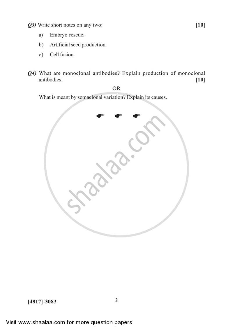 Plant and Animal Biotechnology 2015-2016 Semester 5 (FYBSc) - University of Pune question paper with PDF download