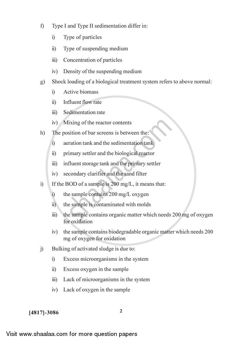 Pollution Control Technology 2015-2016 Semester 5 (FYBSc) - University of Pune question paper with PDF download