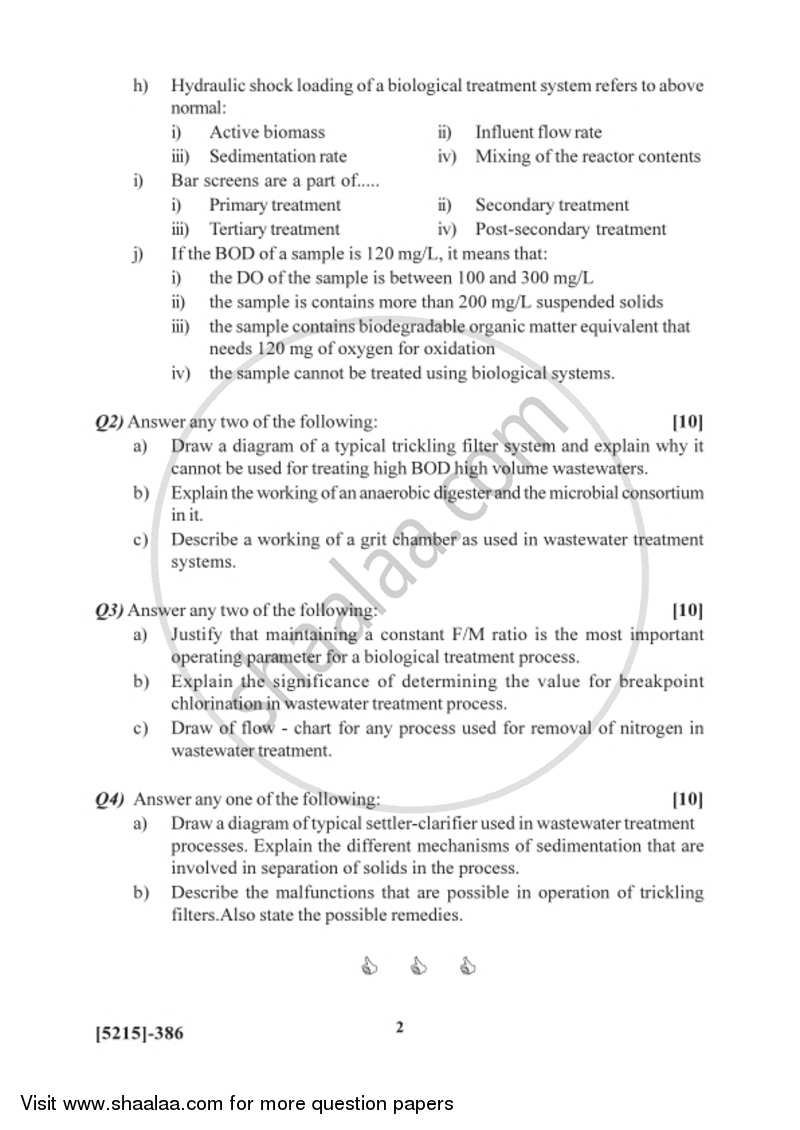 Pollution Control Technology 2017-2018 Semester 5 (FYBSc) - University of Pune question paper with PDF download